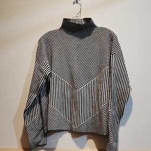 Cynthia Rowley Monochrome Chevron Knit